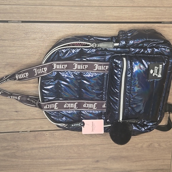 Juicy Couture Navy Backpack - Picture 3 of 10